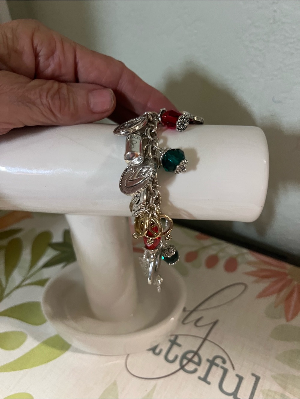 Premier Designs Silver-Tone Charm Bracelet 12 Days of Christmas